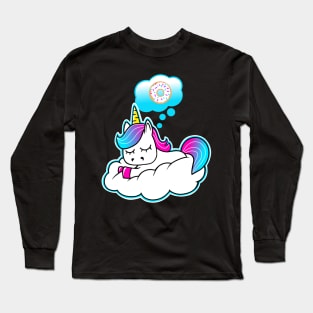 Unicorn Donut Dreams Long Sleeve T-Shirt